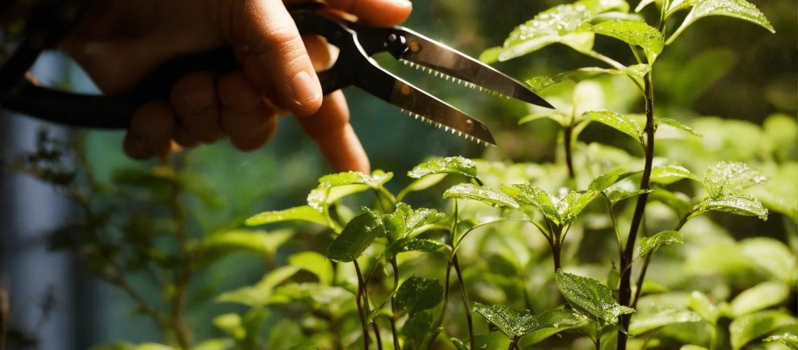 jeune branche couper au secateur et planter dans u